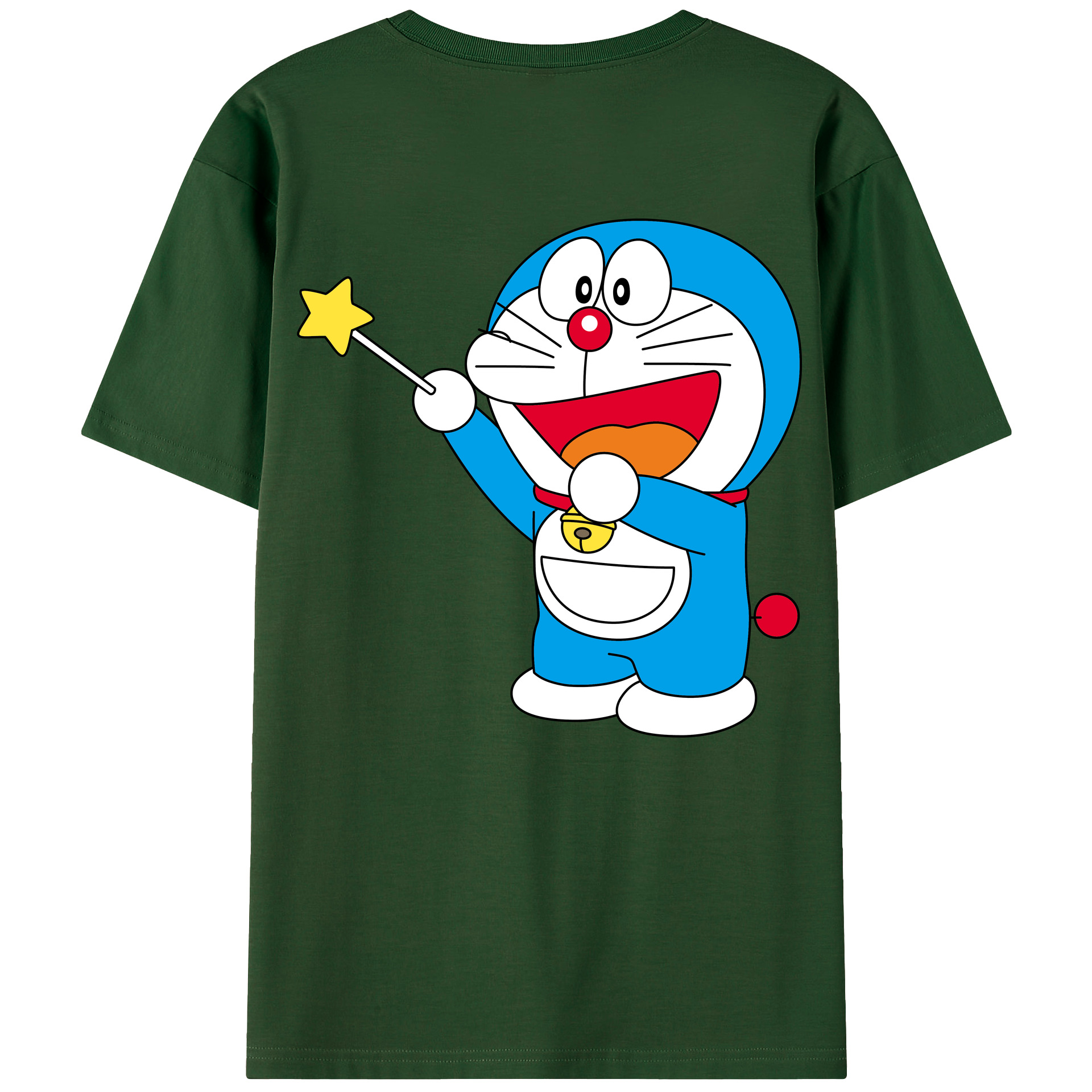 （画像用） ドラえもん Doraemon 綿100％半袖Tシャツ（背面プリント）